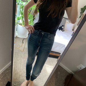 Ella Moss High Rise Distressed Skinny Jeans